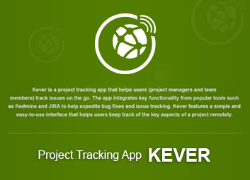 Kever Project Tracking App Demo