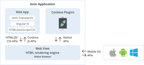 working of an Ionic application